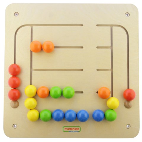 Masterkidz MASTERKIDZ Tablica Ścienna Edukacyjna Labirynt Koraliki Montessori