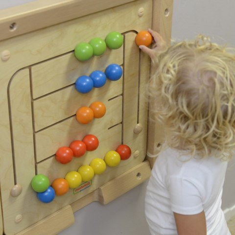 Masterkidz MASTERKIDZ Tablica Ścienna Edukacyjna Labirynt Koraliki Montessori