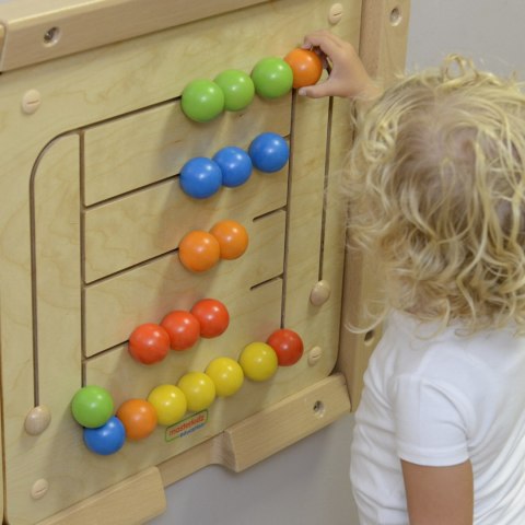 Masterkidz MASTERKIDZ Tablica Ścienna Edukacyjna Labirynt Koraliki Montessori