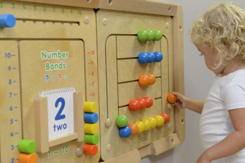 Masterkidz MASTERKIDZ Tablica Ścienna Edukacyjna Labirynt Koraliki Montessori