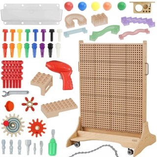 Masterkidz MASTERKIDZ Wolnostojąca Tablica Naukowa Kreatywna STEM 125 x 86 + Zestaw Akcesoriów