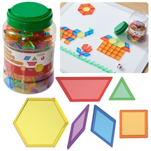Masterkidz MASTERKIDZ Zestaw Klocki Montessori Tangram Mozaika 140 el.