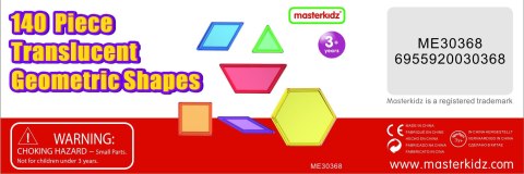 Masterkidz MASTERKIDZ Zestaw Klocki Montessori Tangram Mozaika 140 el.
