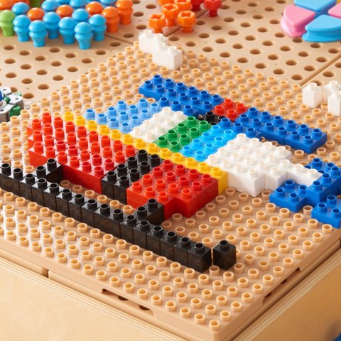 Masterkidz MASTERKIDZ Zestaw Klocków Konstrukcyjnych STEM 135 el. z Nakładką na Panel 4 szt.