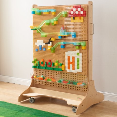 Masterkidz MASTERKIDZ Zestaw Klocków Konstrukcyjnych STEM 135 el. z Nakładką na Panel 4 szt.