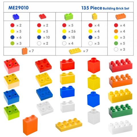 Masterkidz MASTERKIDZ Zestaw Klocków Konstrukcyjnych STEM 135 el. z Nakładką na Panel 4 szt.