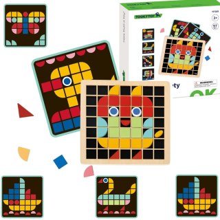 Tooky Toy TOOKY TOY Mozaika Drewniana Układanka Montessori