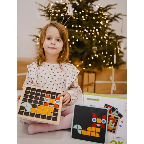 Tooky Toy TOOKY TOY Mozaika Drewniana Układanka Montessori