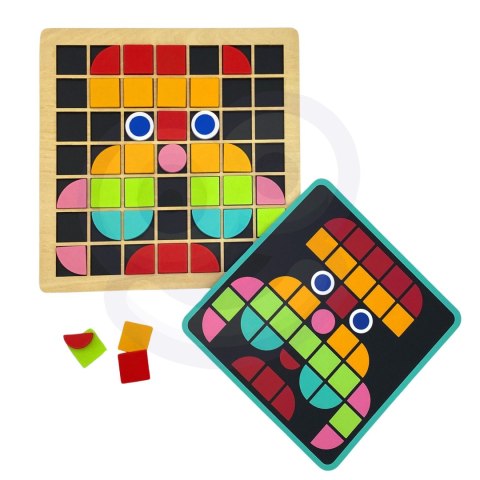 Tooky Toy TOOKY TOY Mozaika Drewniana Układanka Montessori