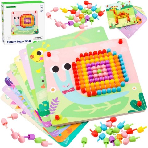 Tooky Toy TOOKY TOY Układanka z Pinezkami Kołki Wpinaczka