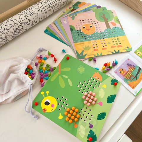 Tooky Toy TOOKY TOY Układanka z Pinezkami Kołki Wpinaczka