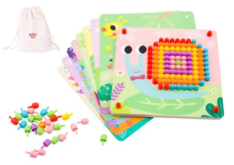 Tooky Toy TOOKY TOY Układanka z Pinezkami Kołki Wpinaczka