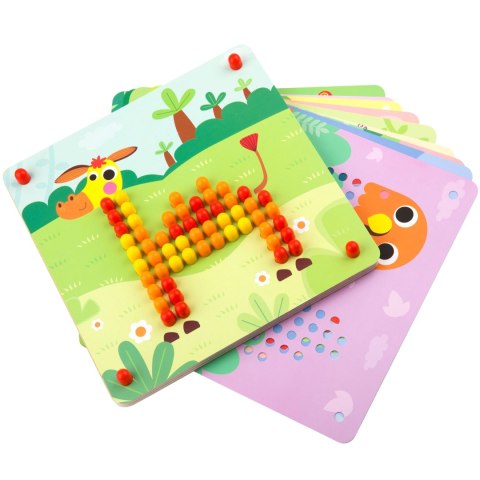 Tooky Toy TOOKY TOY Układanka z Pinezkami Kołki Wpinaczka
