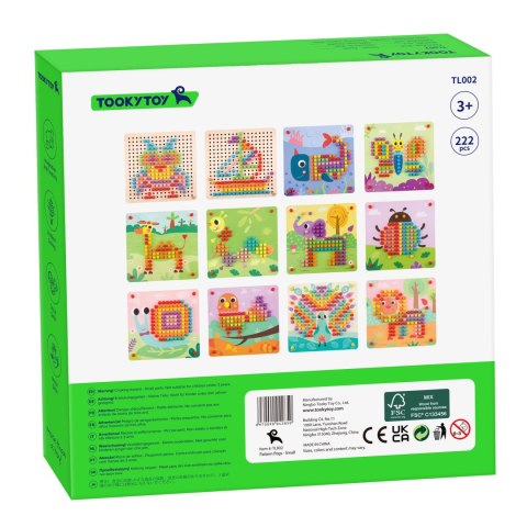 Tooky Toy TOOKY TOY Układanka z Pinezkami Kołki Wpinaczka