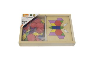Viga Toys VIGA Drewniana Mozaika Geometryczna Klocki Dienesa Układanka Logiczna Montessori148 el