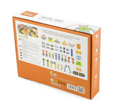 Viga Toys VIGA Drewniana Przybijanka Roboty 45 elementów Montessori
