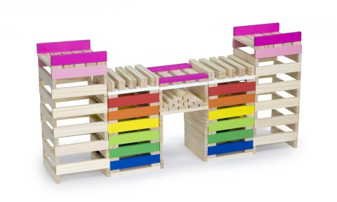 Viga Toys VIGA Drewniane Klocki konstrukcyjne Budynki