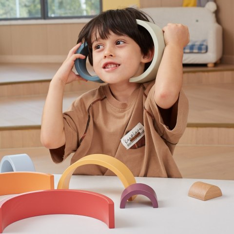Viga Toys VIGA PolarB Drewniana Tęcza Układanka Klocki Kreatywne Montessori