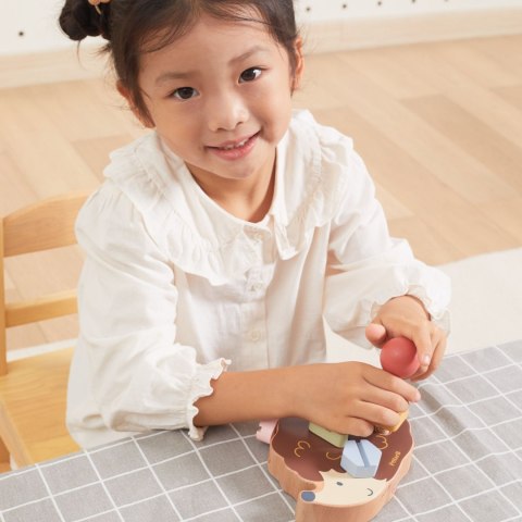 Viga Toys VIGA PolarB Drewniana Zabawka Konstrukcyjna Jeżyk ze Śrubkami Montessori