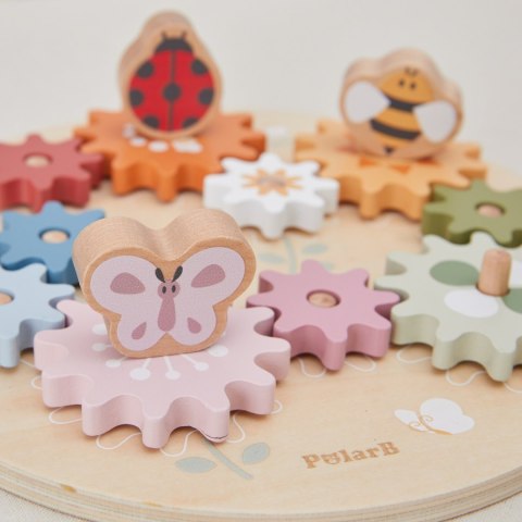 Viga Toys VIGA PolarB Drewniane Kolorowe Koła Zębate Montessori