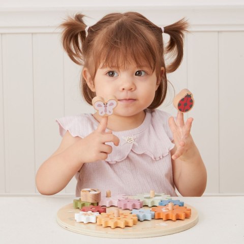 Viga Toys VIGA PolarB Drewniane Kolorowe Koła Zębate Montessori