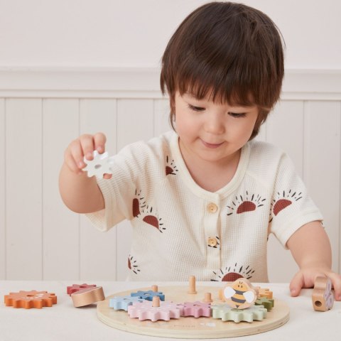 Viga Toys VIGA PolarB Drewniane Kolorowe Koła Zębate Montessori