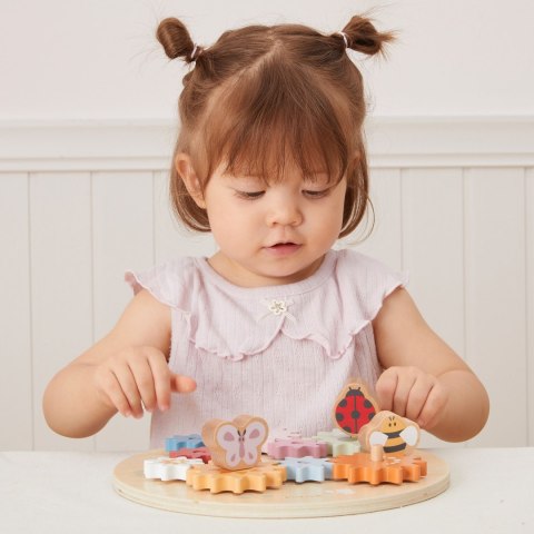 Viga Toys VIGA PolarB Drewniane Kolorowe Koła Zębate Montessori
