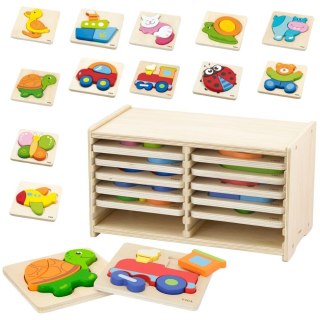 Viga Toys VIGA Puzzle Drewniane 12 Plansz