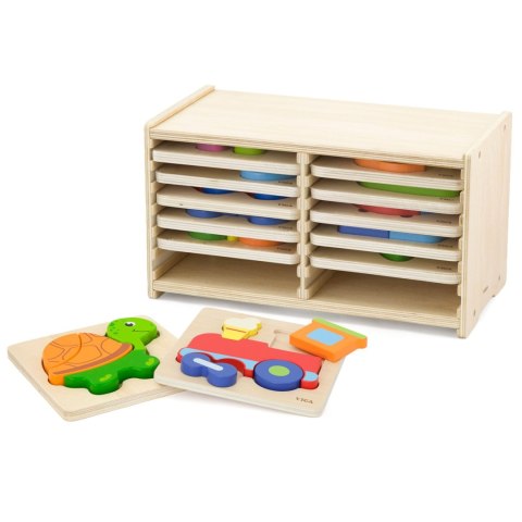 Viga Toys VIGA Puzzle Drewniane 12 Plansz