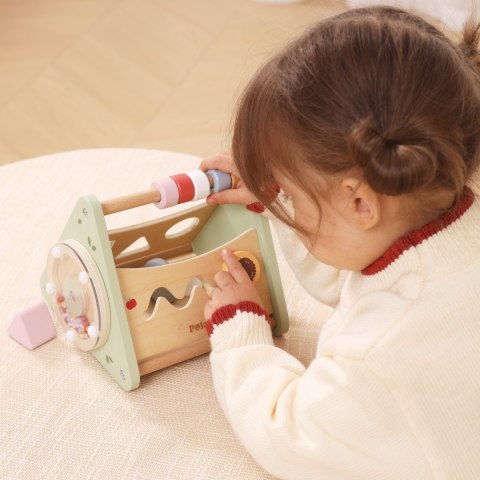 Viga Toys VIGA Trójkąt Aktywności - Drewniana Zabawka Edukacyjna 5w1