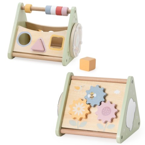 Viga Toys VIGA Trójkąt Aktywności - Drewniana Zabawka Edukacyjna 5w1