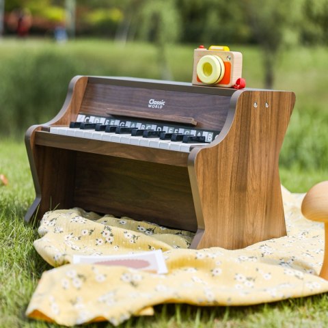 Classic World CLASSIC WORLD Drewniane Pianino Klasyczne + Książeczka do Nauki