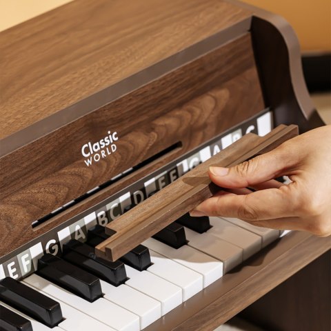 Classic World CLASSIC WORLD Drewniane Pianino Klasyczne + Książeczka do Nauki