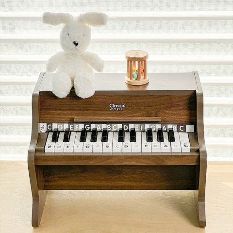 Classic World CLASSIC WORLD Drewniane Pianino Klasyczne + Książeczka do Nauki