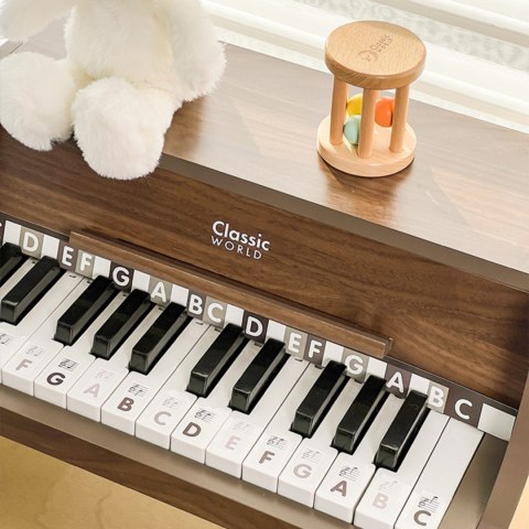 Classic World CLASSIC WORLD Drewniane Pianino Klasyczne + Książeczka do Nauki