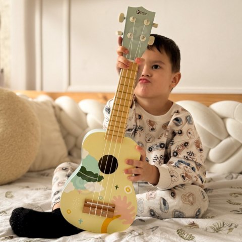 Classic World CLASSIC WORLD Drewniane Ukulele Gitara dla Dzieci Niebieskie