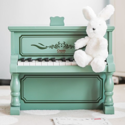 Classic World CLASSIC WORLD Pianinko Vintage + Książeczka do Nauki