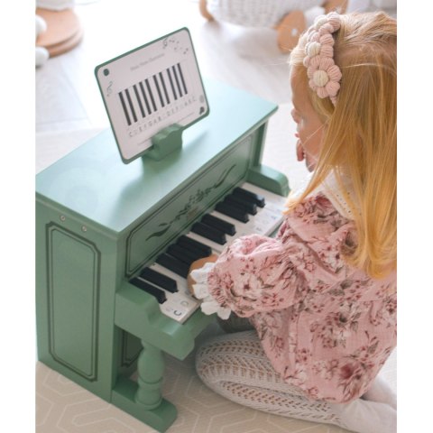 Classic World CLASSIC WORLD Pianinko Vintage + Książeczka do Nauki