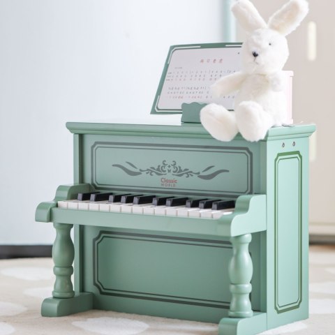 Classic World CLASSIC WORLD Pianinko Vintage + Książeczka do Nauki