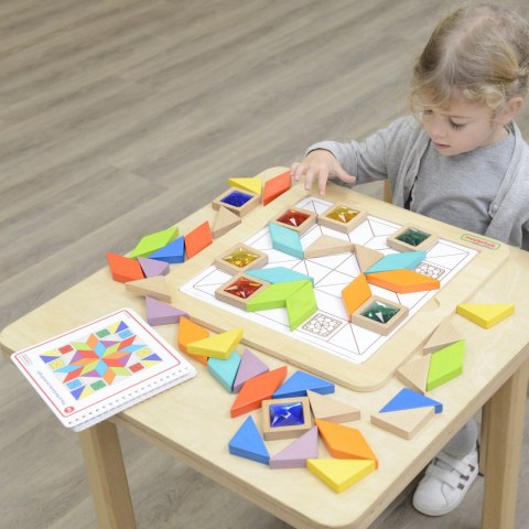 Masterkidz MASTERKIDZ Układanka Mozaika Nauka Kolorów i Kształtów Tangram Montessori