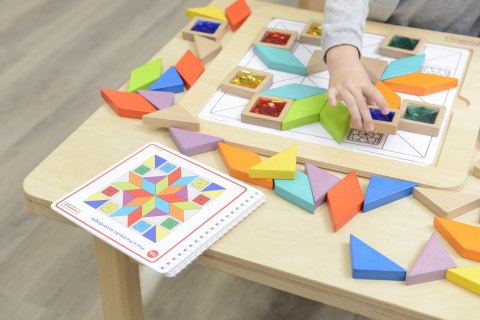 Masterkidz MASTERKIDZ Układanka Mozaika Nauka Kolorów i Kształtów Tangram Montessori