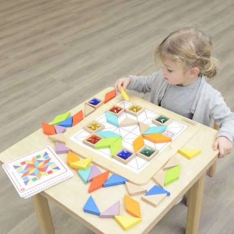 Masterkidz MASTERKIDZ Układanka Mozaika Nauka Kolorów i Kształtów Tangram Montessori