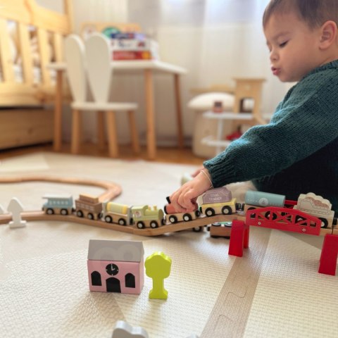 Tooky Toy TOOKY TOY Drewniane Pojazdy Wagoniki na Magnes