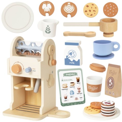 Tooky Toy TOOKY TOY Drewniany Zestaw Do Kawy - Ekspres Baristy