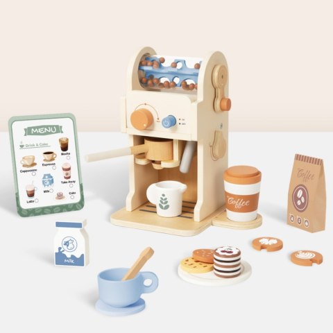 Tooky Toy TOOKY TOY Drewniany Zestaw Do Kawy - Ekspres Baristy