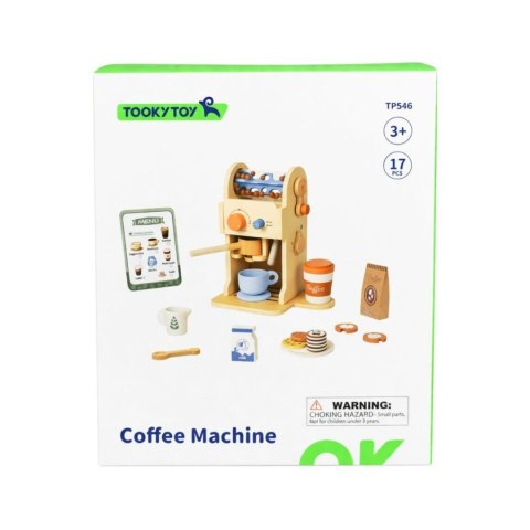 Tooky Toy TOOKY TOY Drewniany Zestaw Do Kawy - Ekspres Baristy