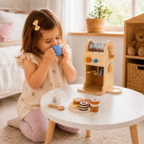 Tooky Toy TOOKY TOY Drewniany Zestaw Do Kawy - Ekspres Baristy