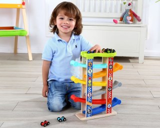 Tooky Toy TOOKY TOY Kolorowa Zjeżdżalnia Tor Dla Samochodów