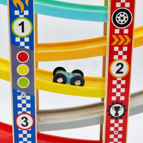 Tooky Toy TOOKY TOY Kolorowa Zjeżdżalnia Tor Dla Samochodów