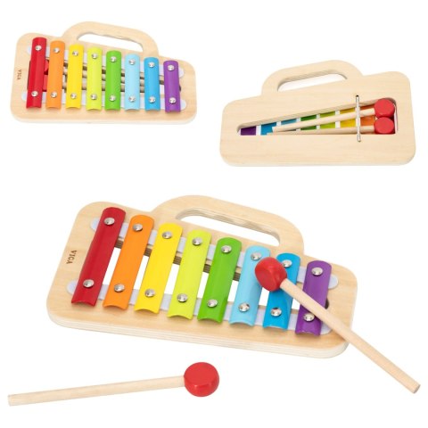 Viga Toys VIGA Cymbalki Drewniany Ksylofon - Odkryj Muzyczny Talent Swojego Malucha!